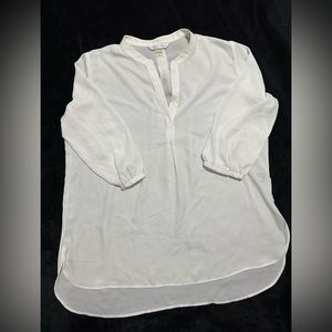 White 3/4 sleeve Blouse